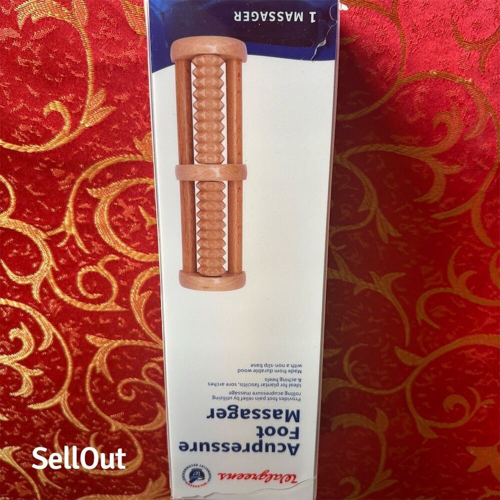 Wooden Acupressure Foot Massager by Dr. Trust - Brown